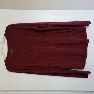 American Eagle Outfitters ActiveFlex Men's Size Large Long Sleeve Burgundy Shirt
